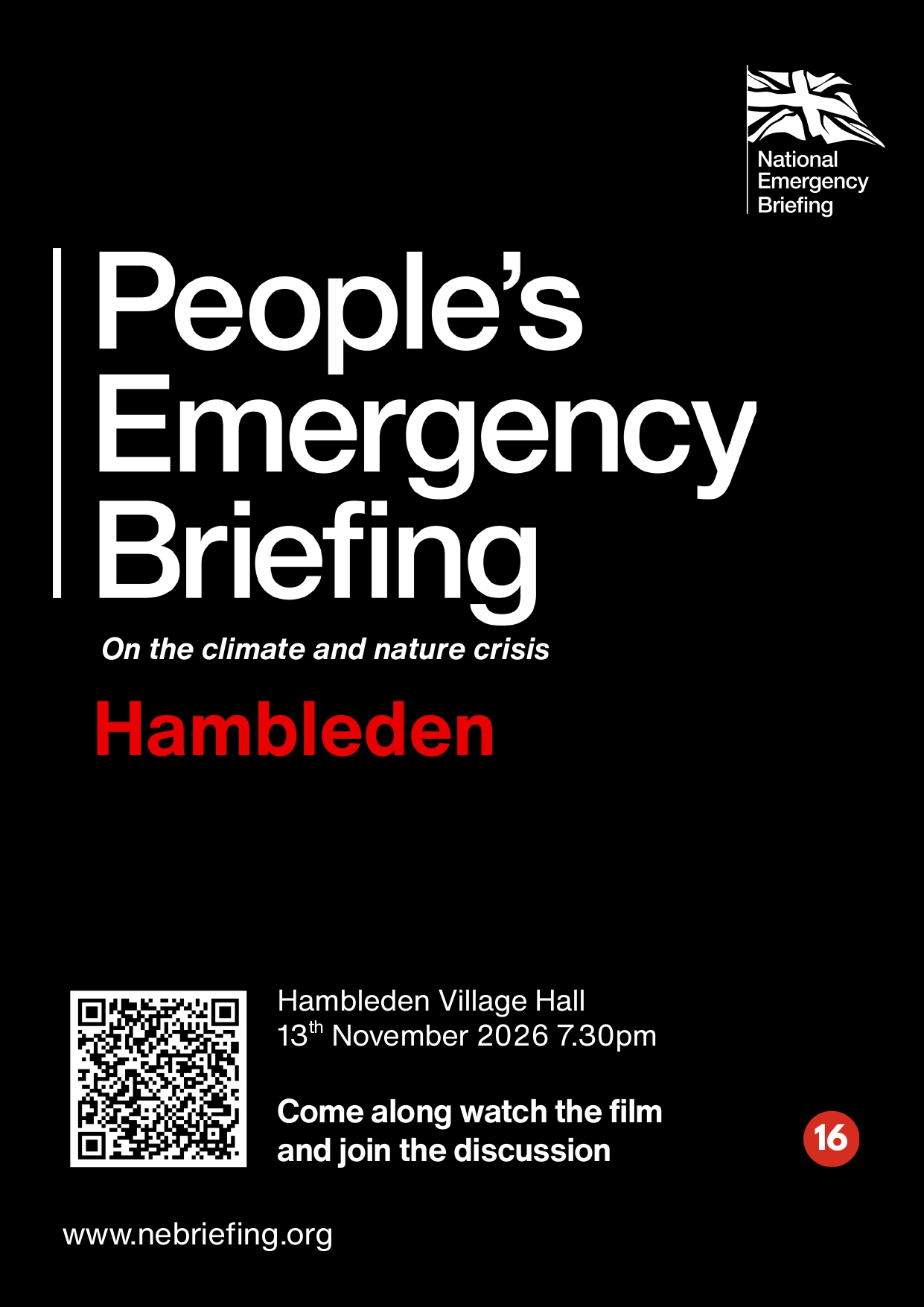 "The National Emergency Briefing Screening