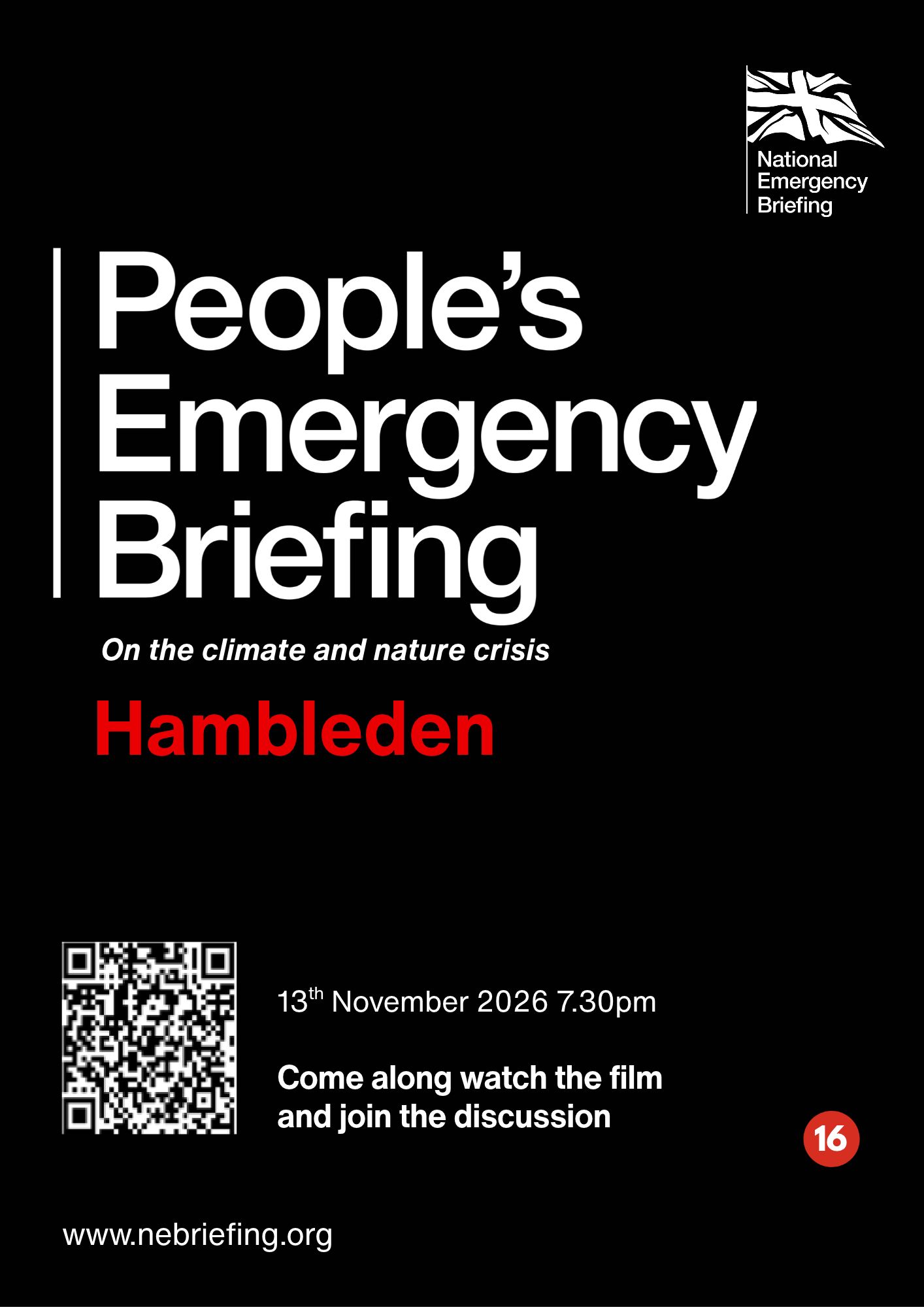 "The National Emergency Briefing Screening